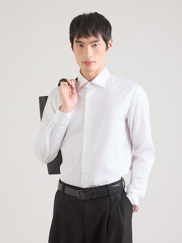 Michael Kors Slim fit Πουκάμισο σε λευκό: μπροστά