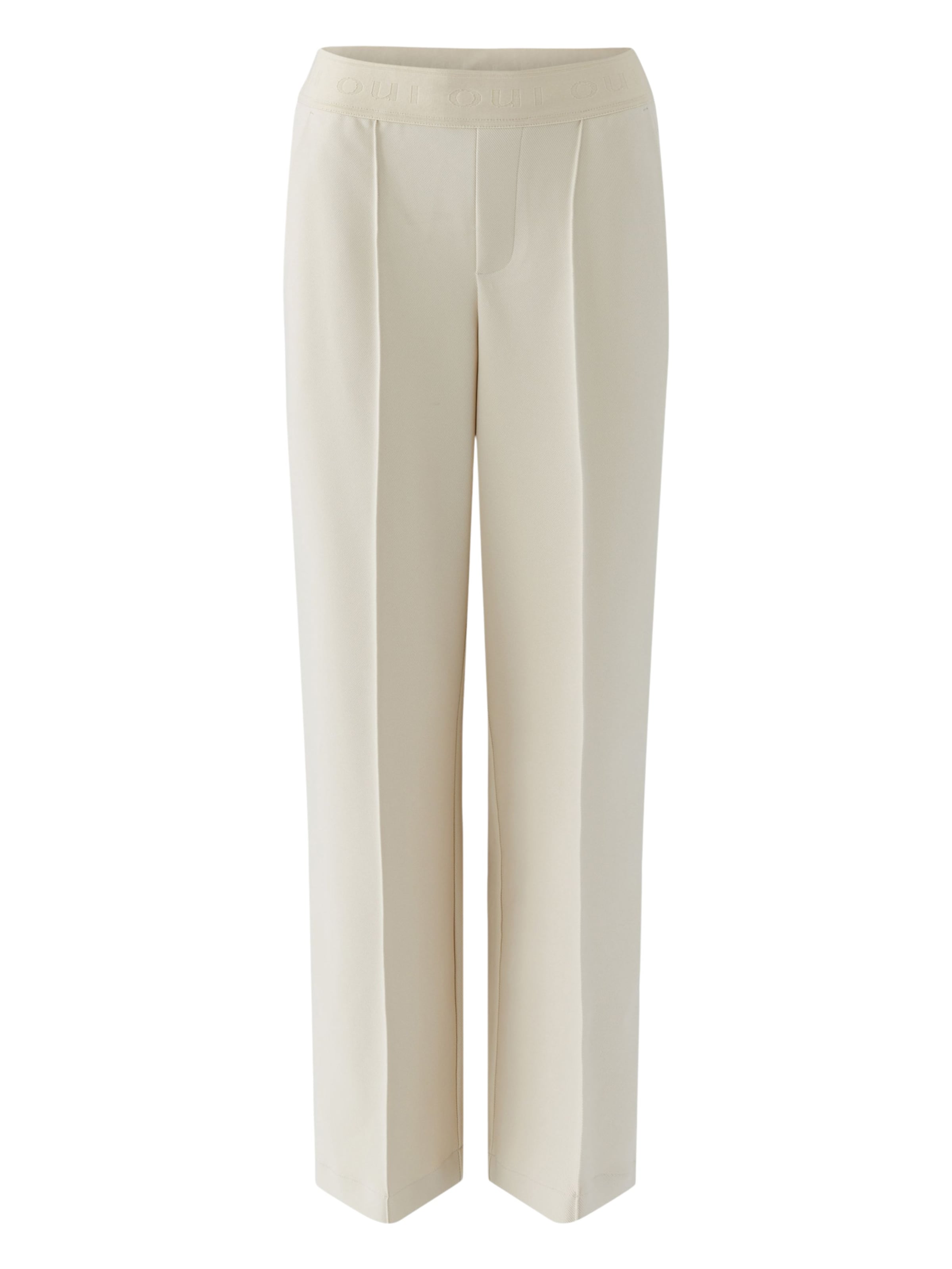 OUI Regular Pleated Pants 'Lacy' in Beige: front