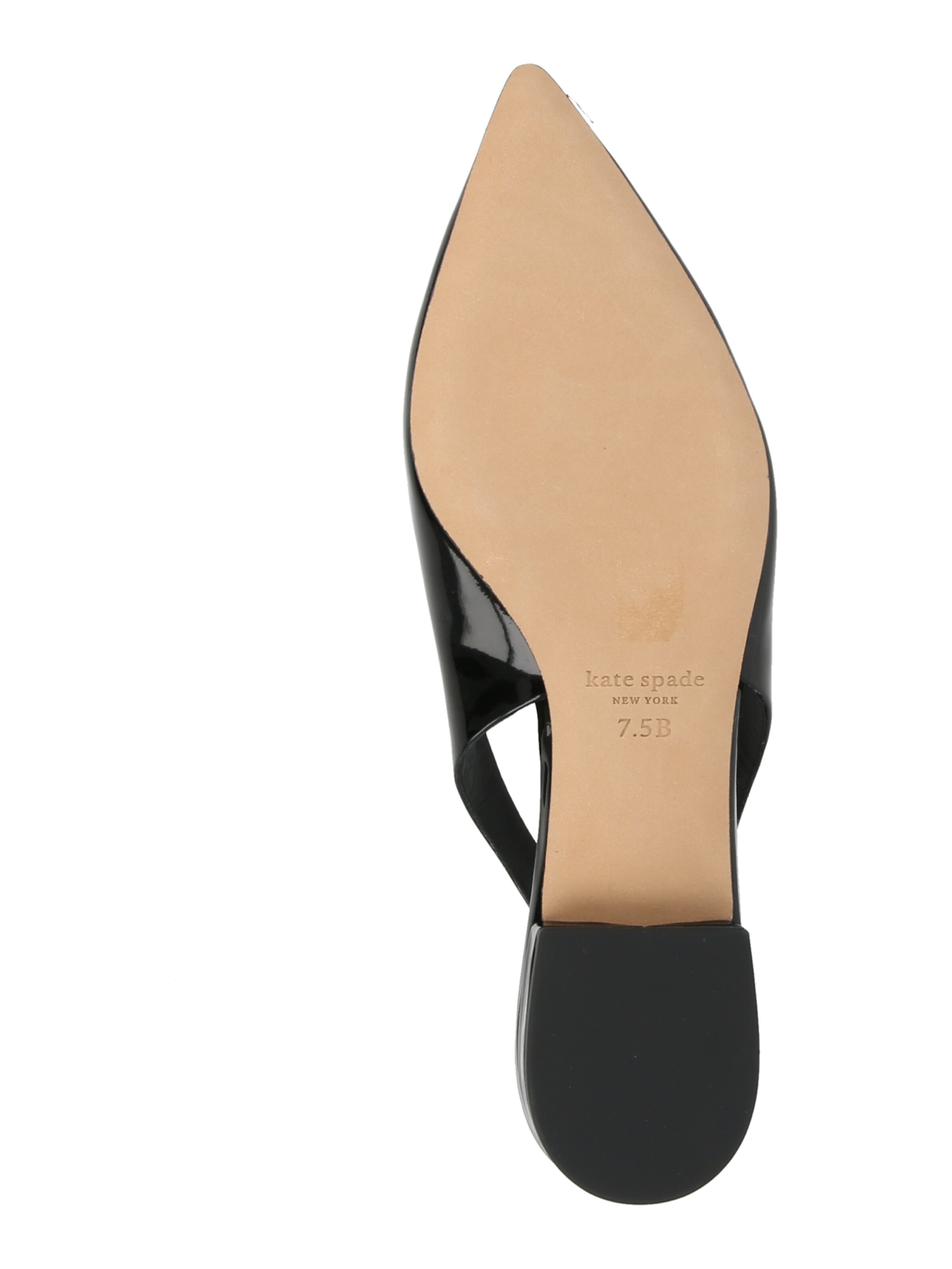 Kate Spade Slingback pumps 'Lover Patent Slingback Flats' in Black