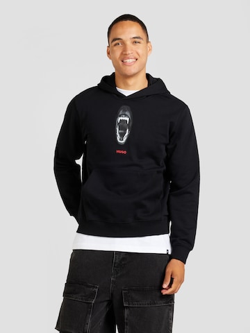 HUGO Sweatshirt 'Dartchon' in Zwart