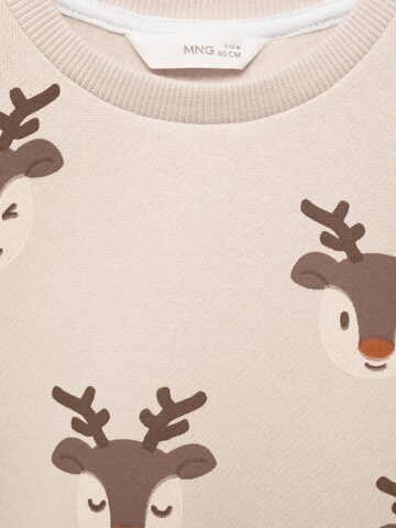 MANGO KIDS Sweatshirt 'RENOAOP' in Beige