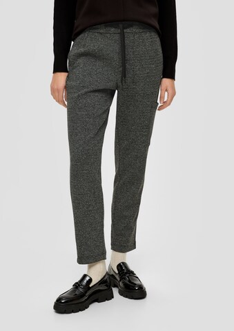 s.Oliver Tapered Broek in Grijs: voorkant