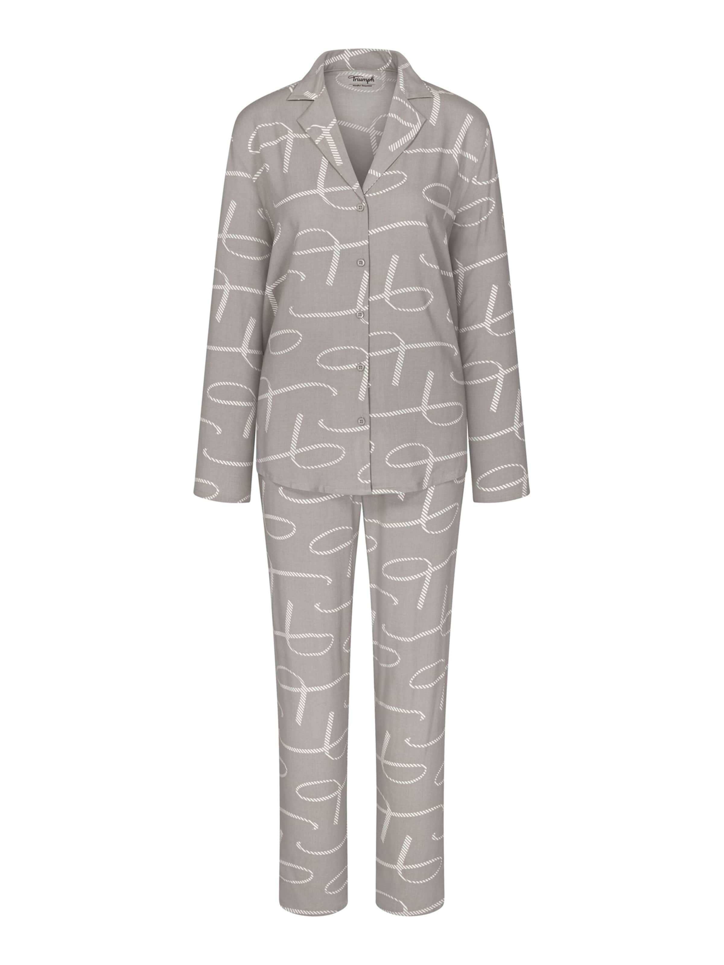 TRIUMPH - Pijama ' Boyfriend ' em cinzento: frente