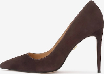 Escarpins Kazar en marron : devant