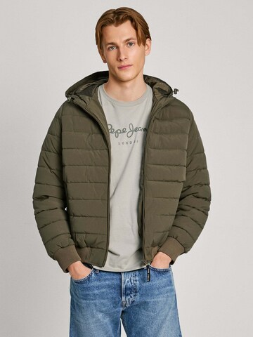 Pepe Jeans Übergangsjacke 'TOMEK' in Grün: Vorderseite
