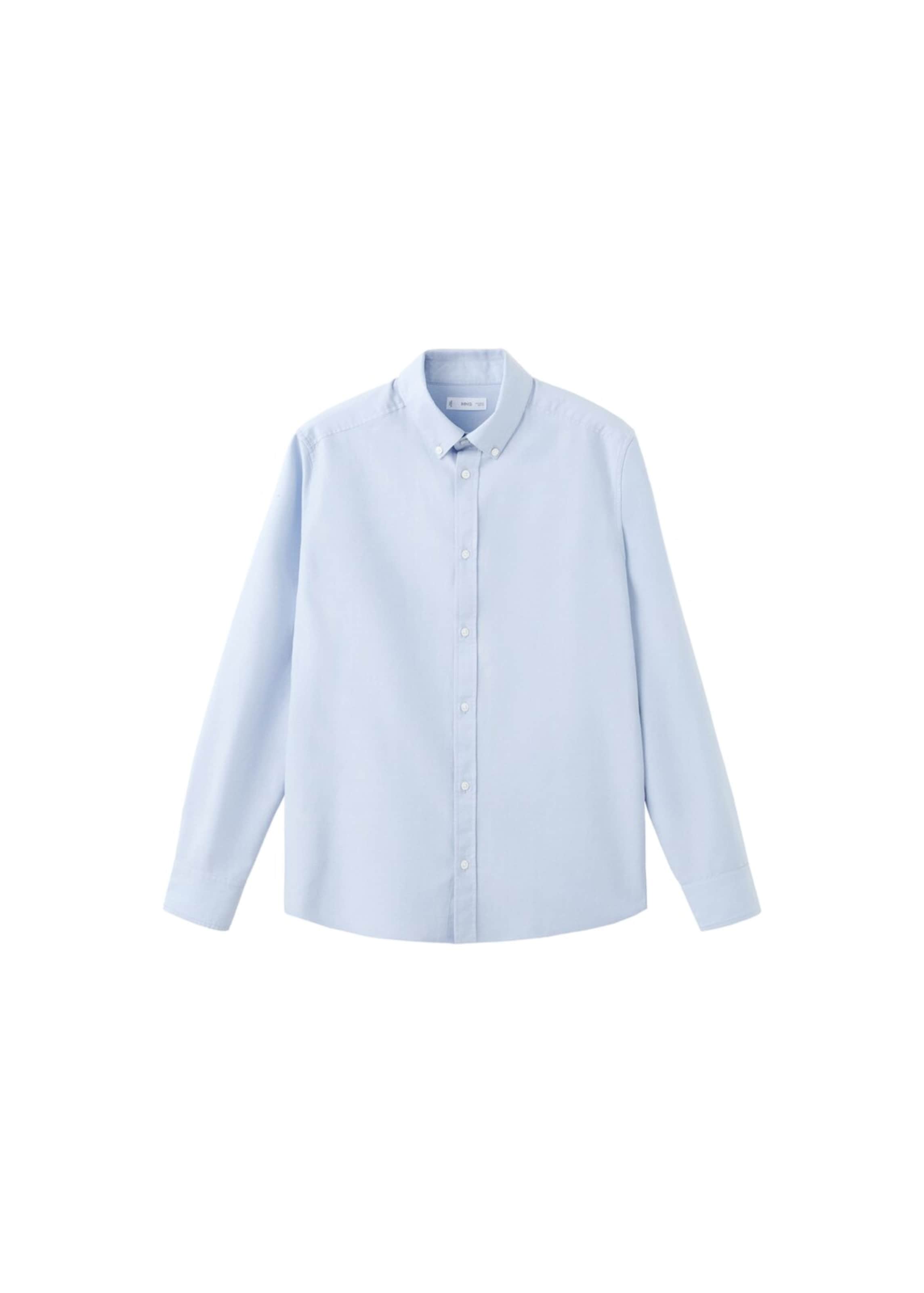 MANGO TEEN Regular Fit Hemd in Blau: Vorderseite