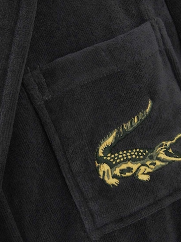LACOSTE Long Bathrobe 'LRENE' in Black