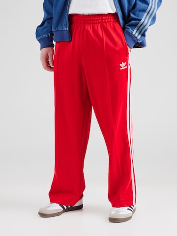 ADIDAS ORIGINALS Luźne Spodnie 'Adicolor Firebird' w kolorze czerwony: przód