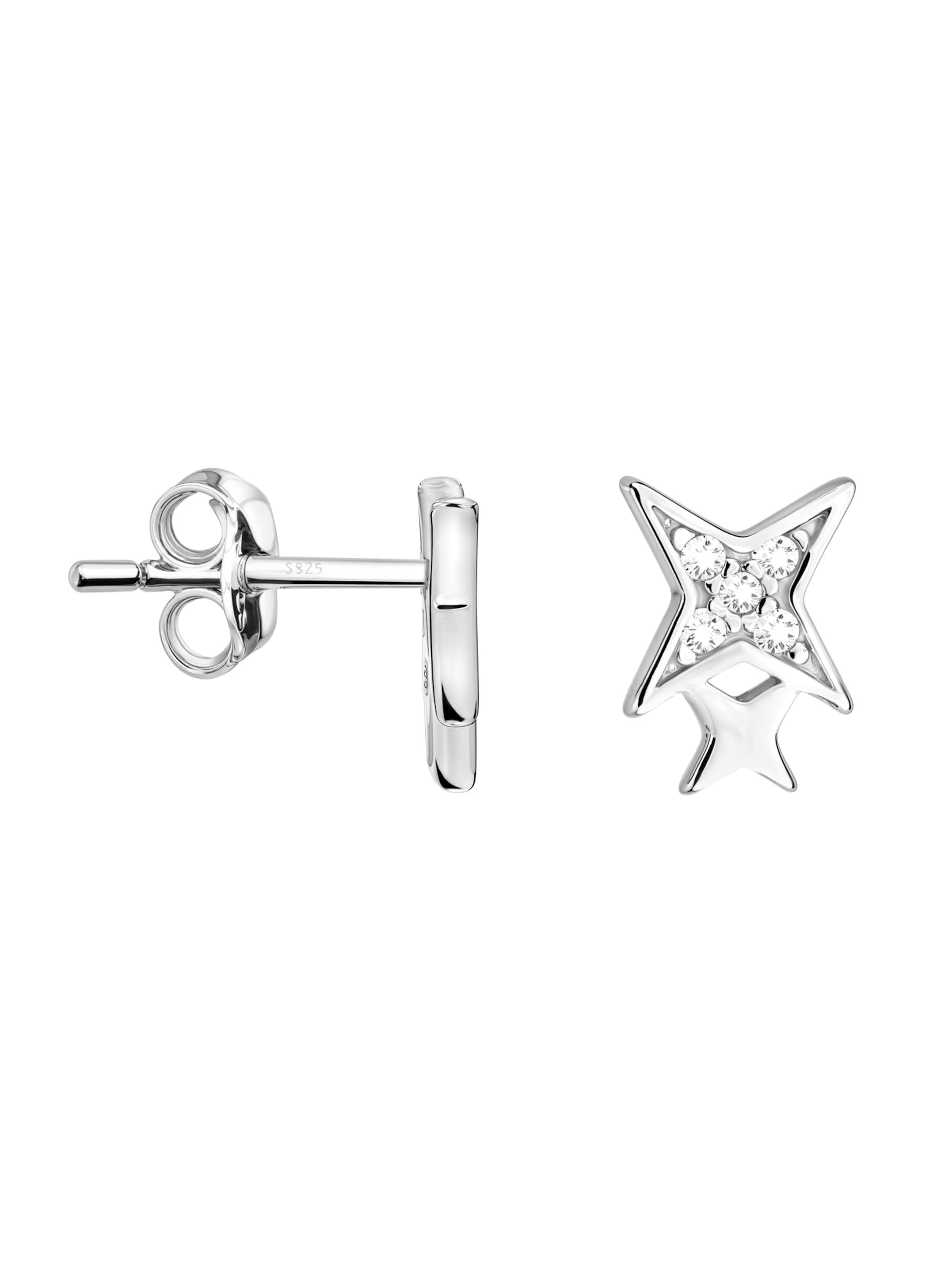 Sofia Milani Ohrringe 'Star'‌‌ in One Size in silber, Produktansicht