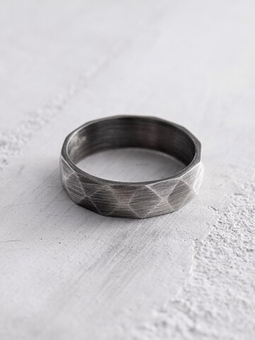 REYTEL Ring 'CUBISM'‌‌‌‌‌‌‌ in Silber: Vorderseite