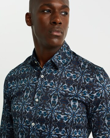 WE Fashion Slim Fit Skjorte i sort