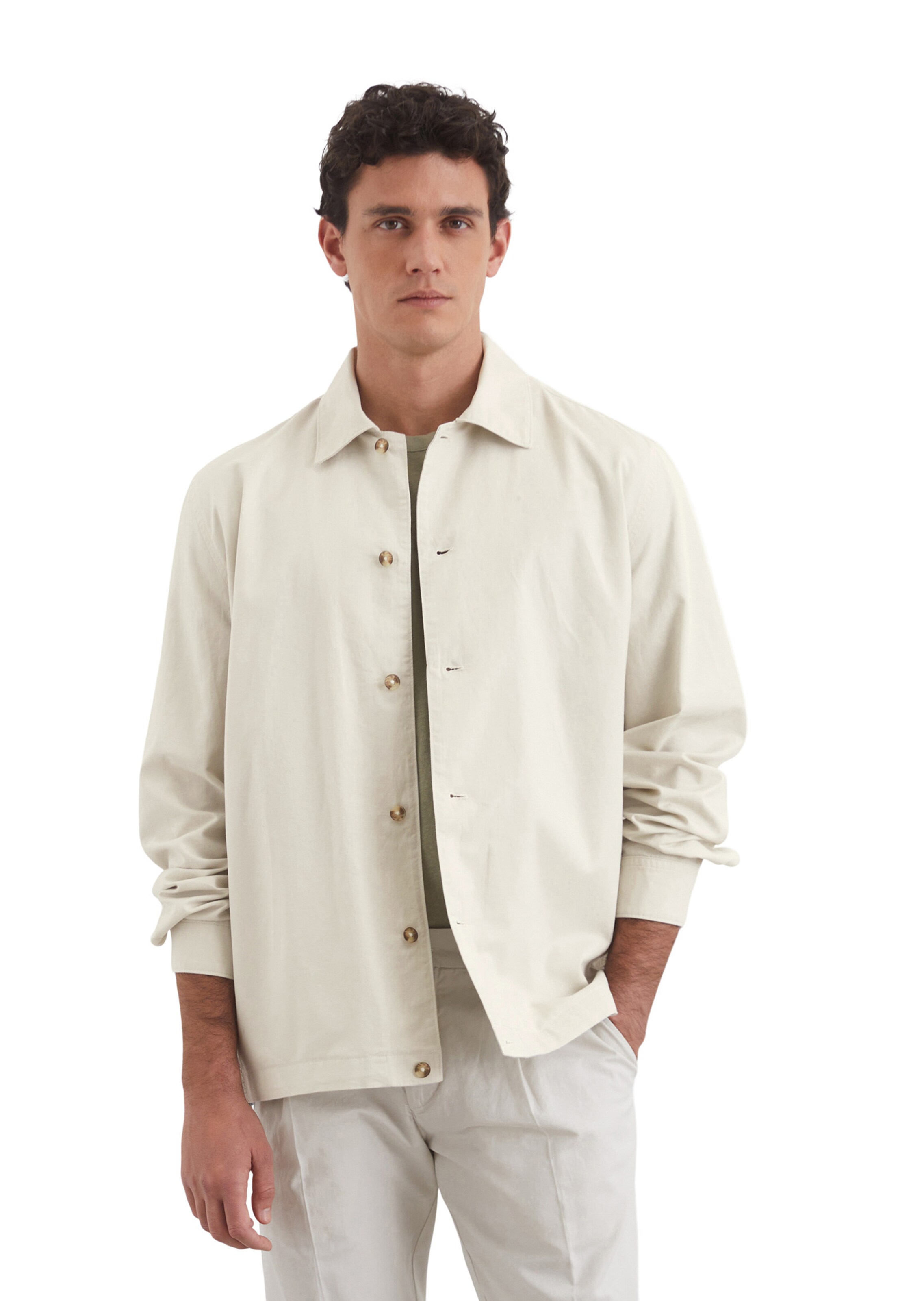 Marc O'Polo Tussenjas in Wit: voorkant