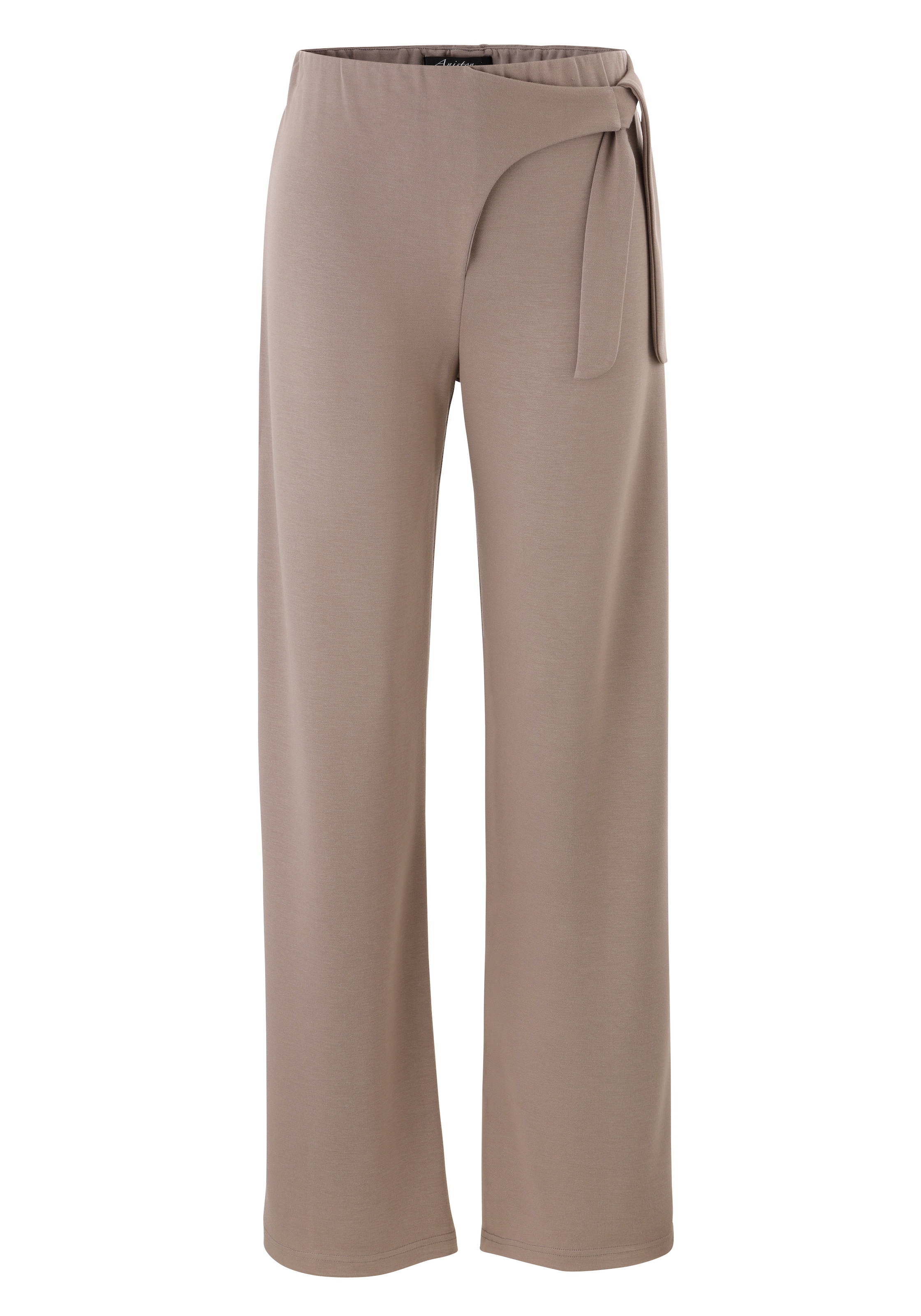 Aniston CASUAL Pajama Pants in Beige: front