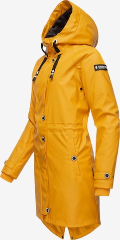 NAVAHOO Toiminnallinen pitkä takki 'Rainy Flower' värissä keltainen