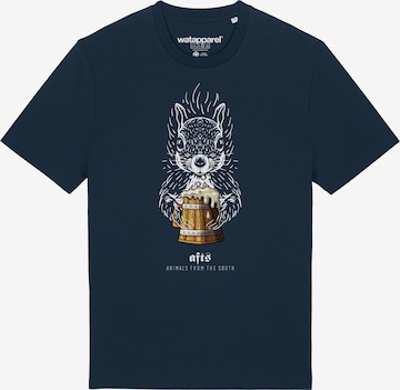 Watapparel Shirt 'Eichhörnchen ' in Blauw: voorkant