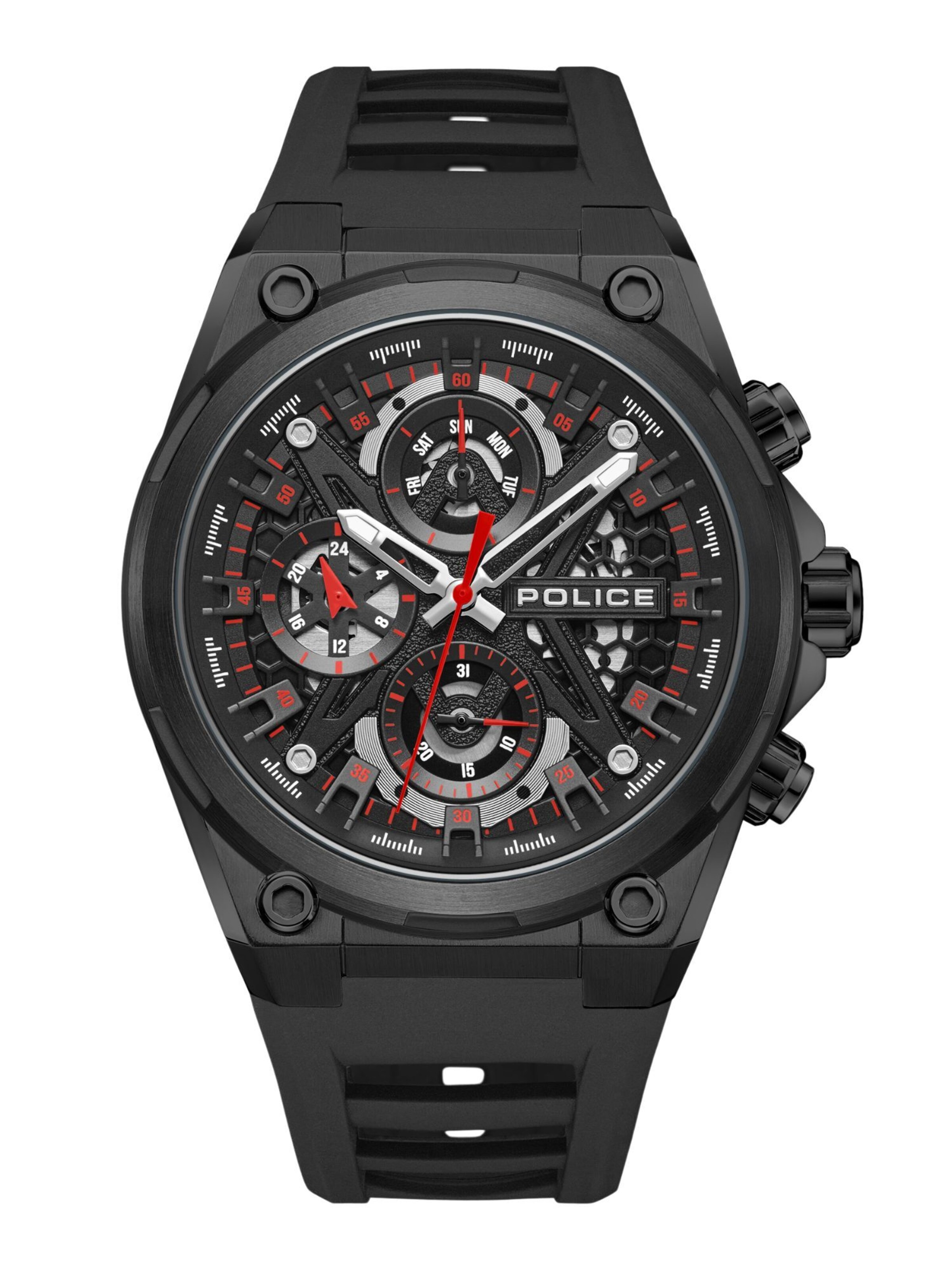 POLICE Analog watch 'Sonic' in Black: front