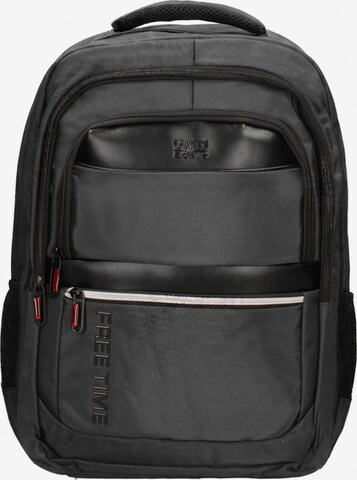 Zaino 'Zaino Coveri Collection poliestere resistente con zip' di Coveri Collection in grigio: frontale
