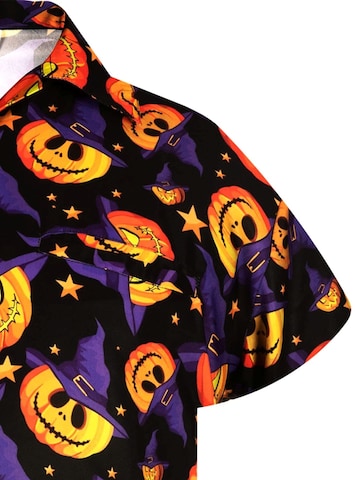 King Kameha Shirt 'Helloween Pumpkin Hat'‌‌‌‌‌‌‌‌‌ in Lila