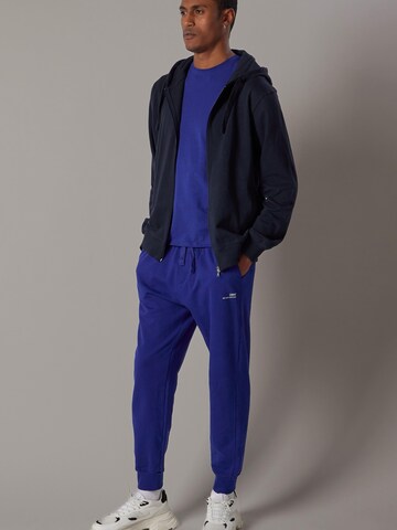OWN Off With Nature Sweatshirt 'Felpa con Cappuccio e Zip' i blå