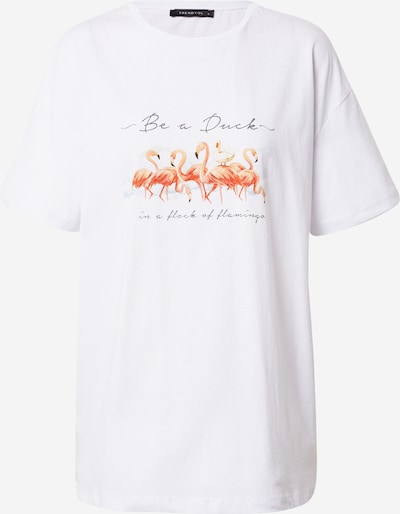 Trendyol Shirt en orange / neonorange / schwarz / weiß, Vue avec produit