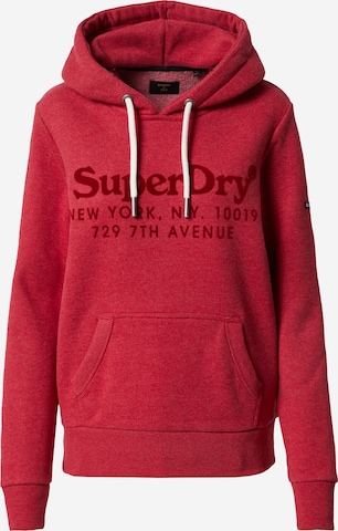 Superdry Sweatshirt 'Venue Interest' in Red: front