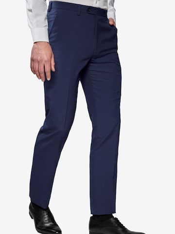 Next - regular Pantalón de pinzas en azul: frente