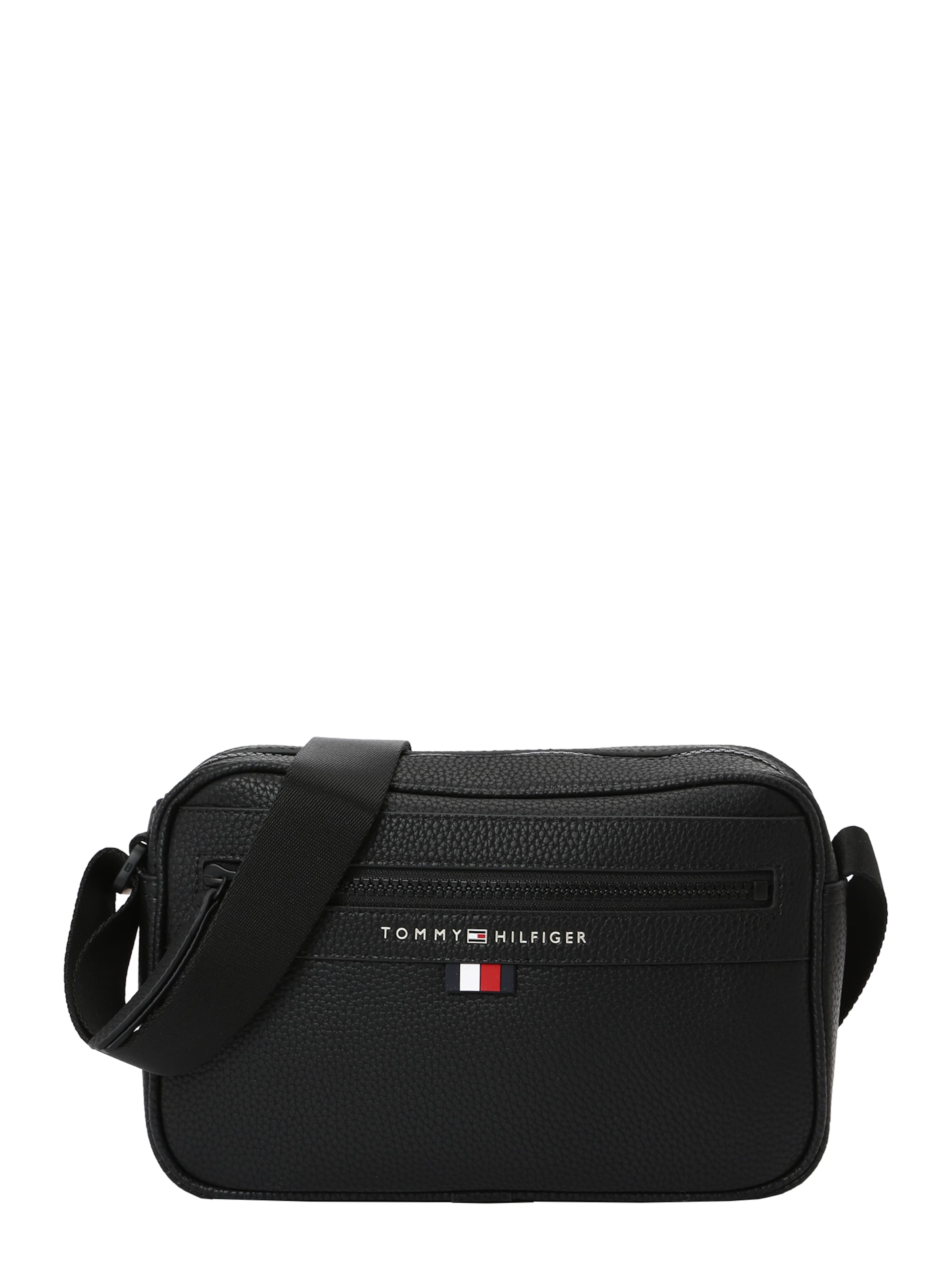 TOMMY HILFIGER Skuldertaske i sort: forside