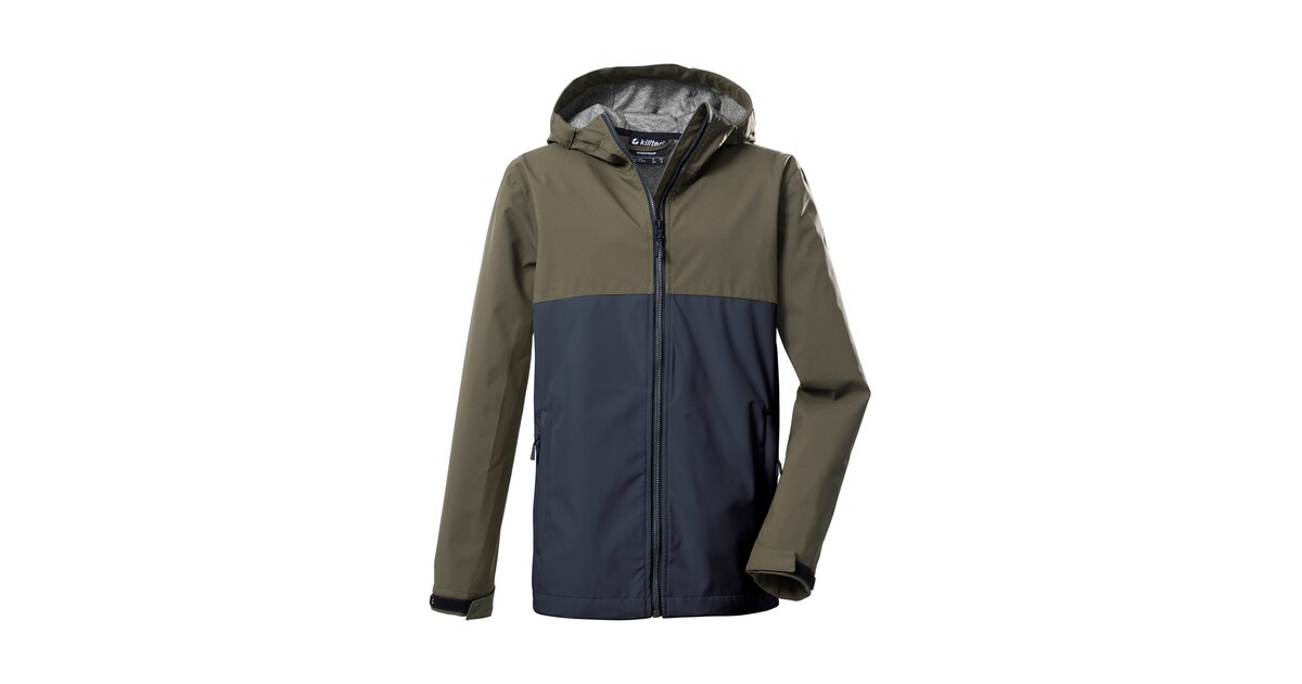 Killtec Veste Softshell Outdoor Garçon Avec Capuche - Colourblock, Imperméable Et Respirante