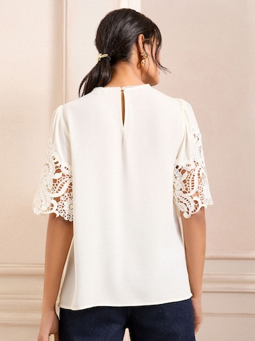 Camicia da donna di love & roses in bianco