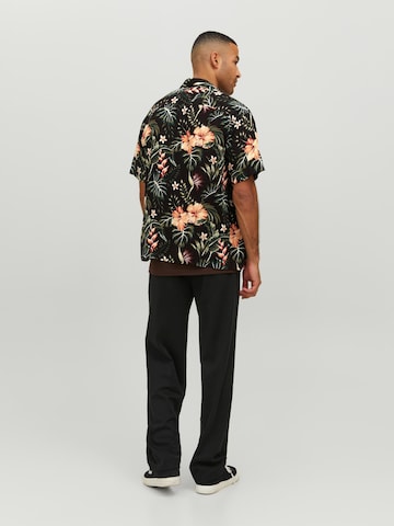 JACK & JONES - Ajuste regular Camisa 'Jeff' en negro