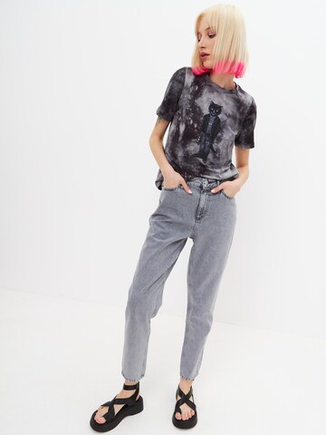 Cat e Lolette Shirt 'Rocker Cat'‌‌‌‌‌ in Grau