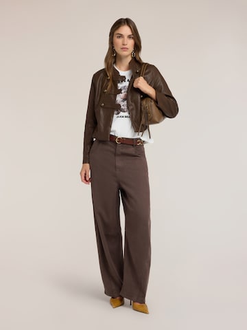 Wide Leg Pantalon MOTIVI en marron
