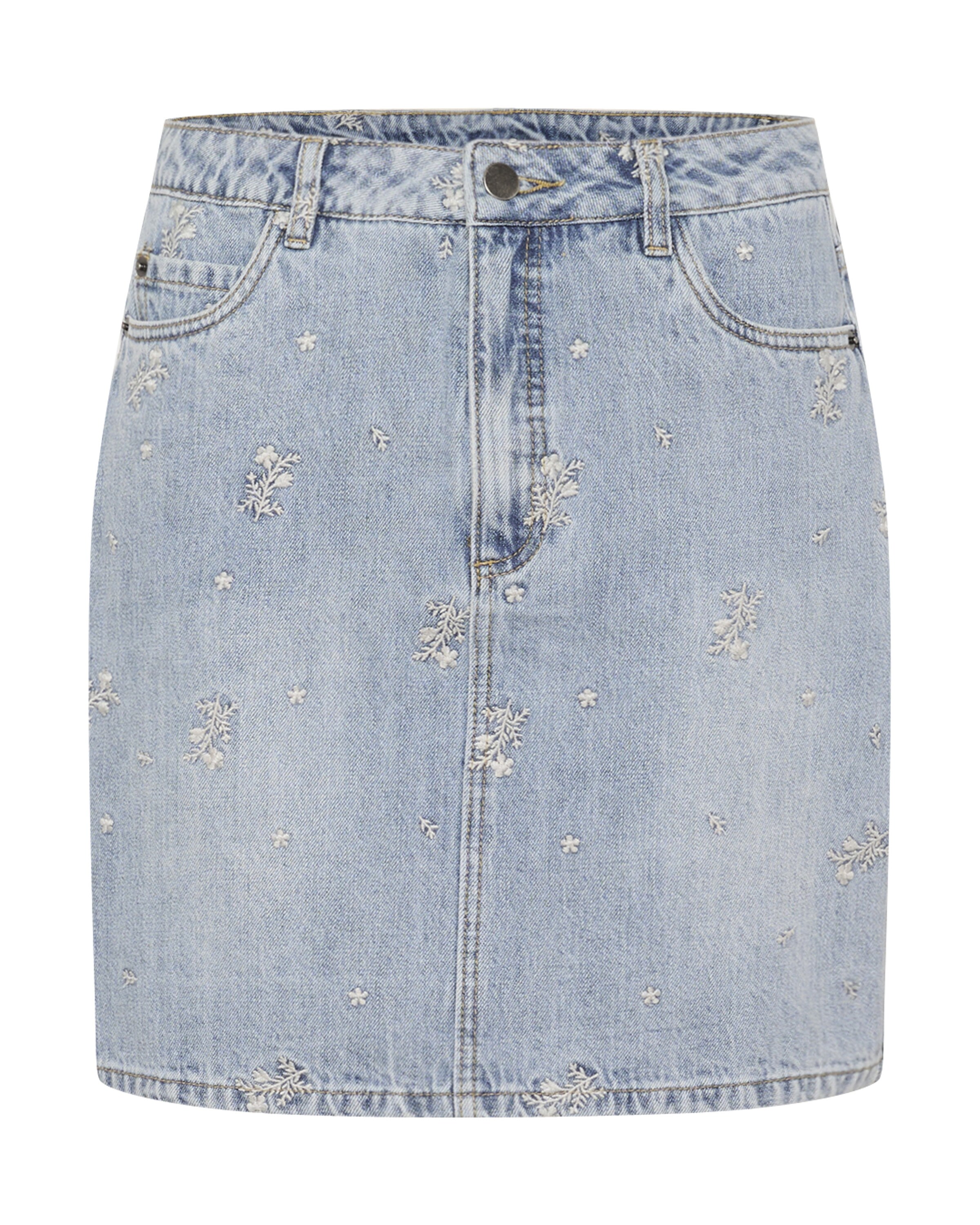 Kaffe Rok 'Babeth' in Blauw: voorkant