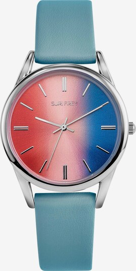 Suri Frey Armbanduhr ' Lotty ' in blau / pink / rot / silber, Produktansicht