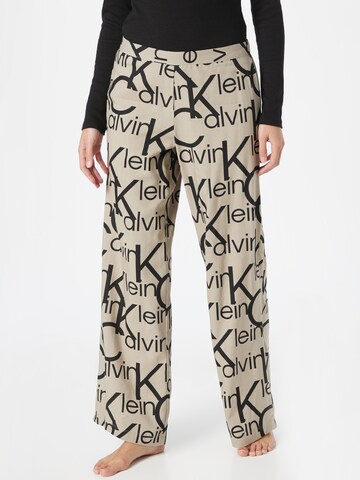 Calvin Klein Underwear Pyjamasbukser i beige: forside