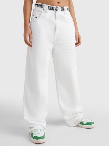 Tommy Jeans Široke hlačnice Kavbojke 'Daisy' | bela barva: sprednja stran