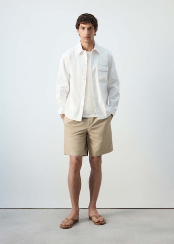 MANGO MAN Regular Fit Hemd 'Onyx' in Weiß