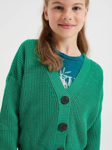 WE Fashion Knit Cardigan in Green