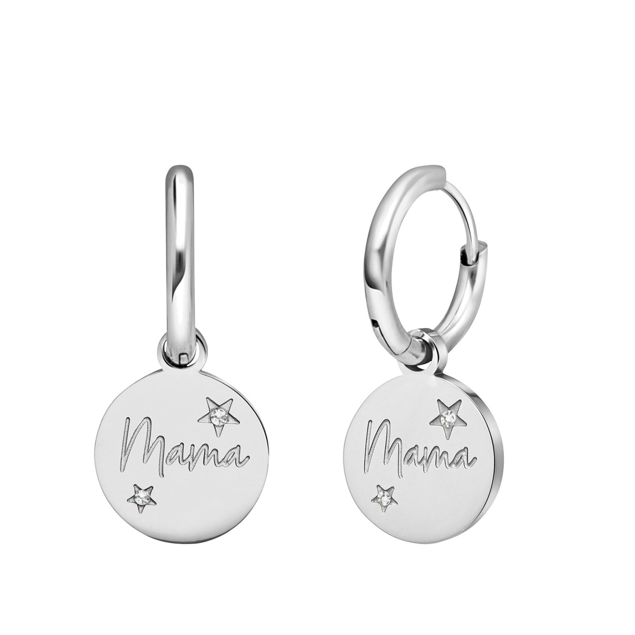 Lucardi Oorbellen in Zilver: voorkant