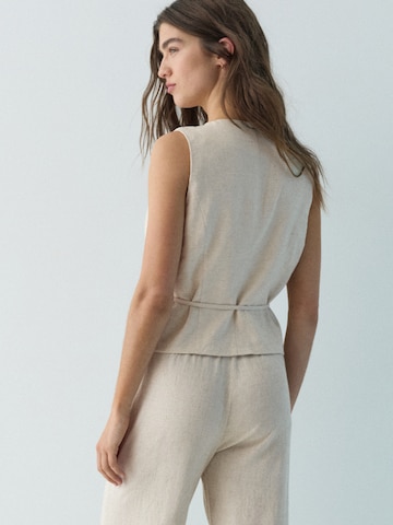 Pull&Bear Jakkesætsvest i beige