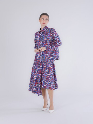 CAFè NOIR Blouse in Blauw: voorkant