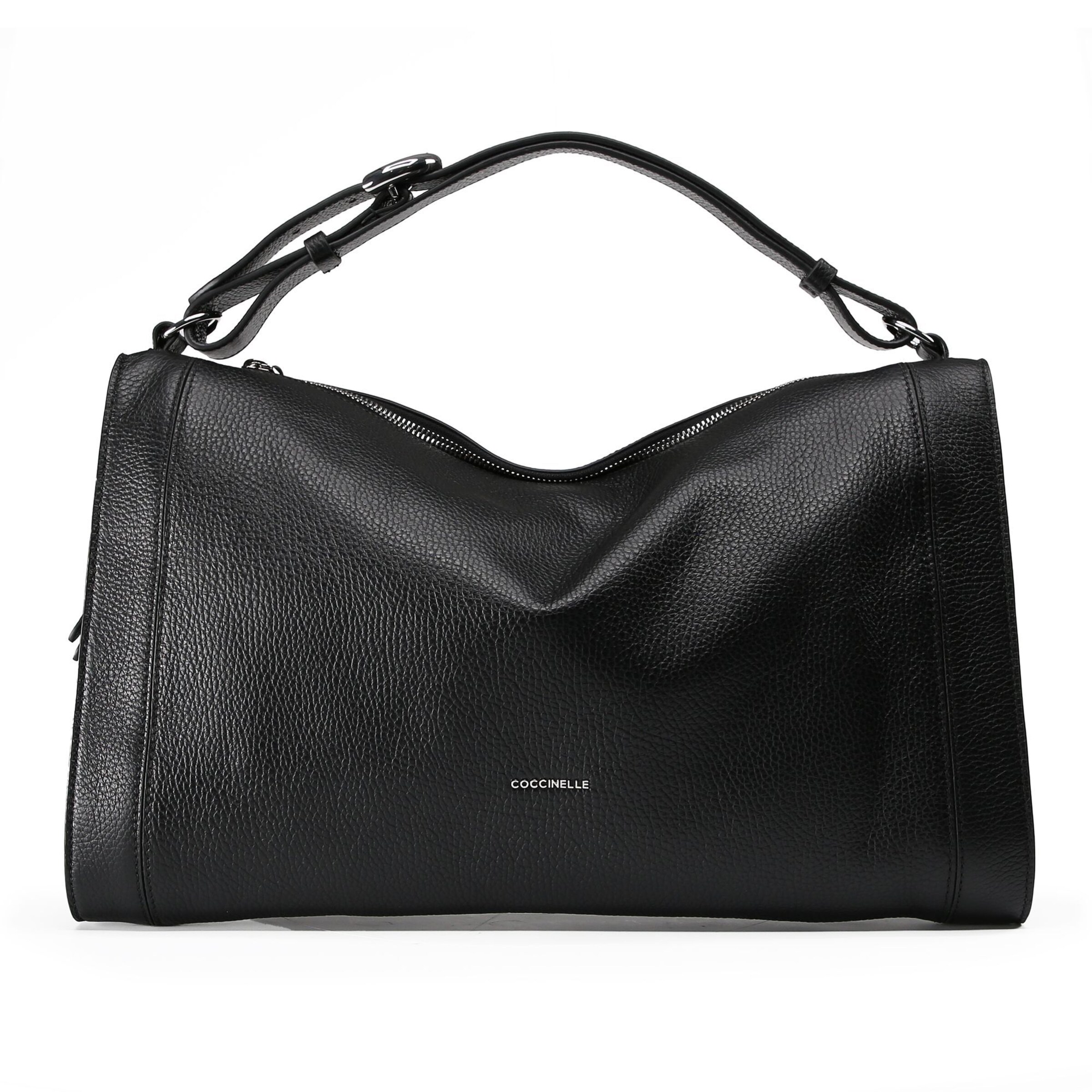 Borsa a spalla 'Elinor' di Coccinelle in nero: frontale