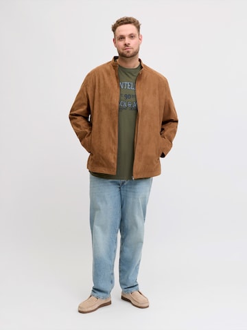 Jack & Jones Plus Póló 'JJEDenver' - zöld