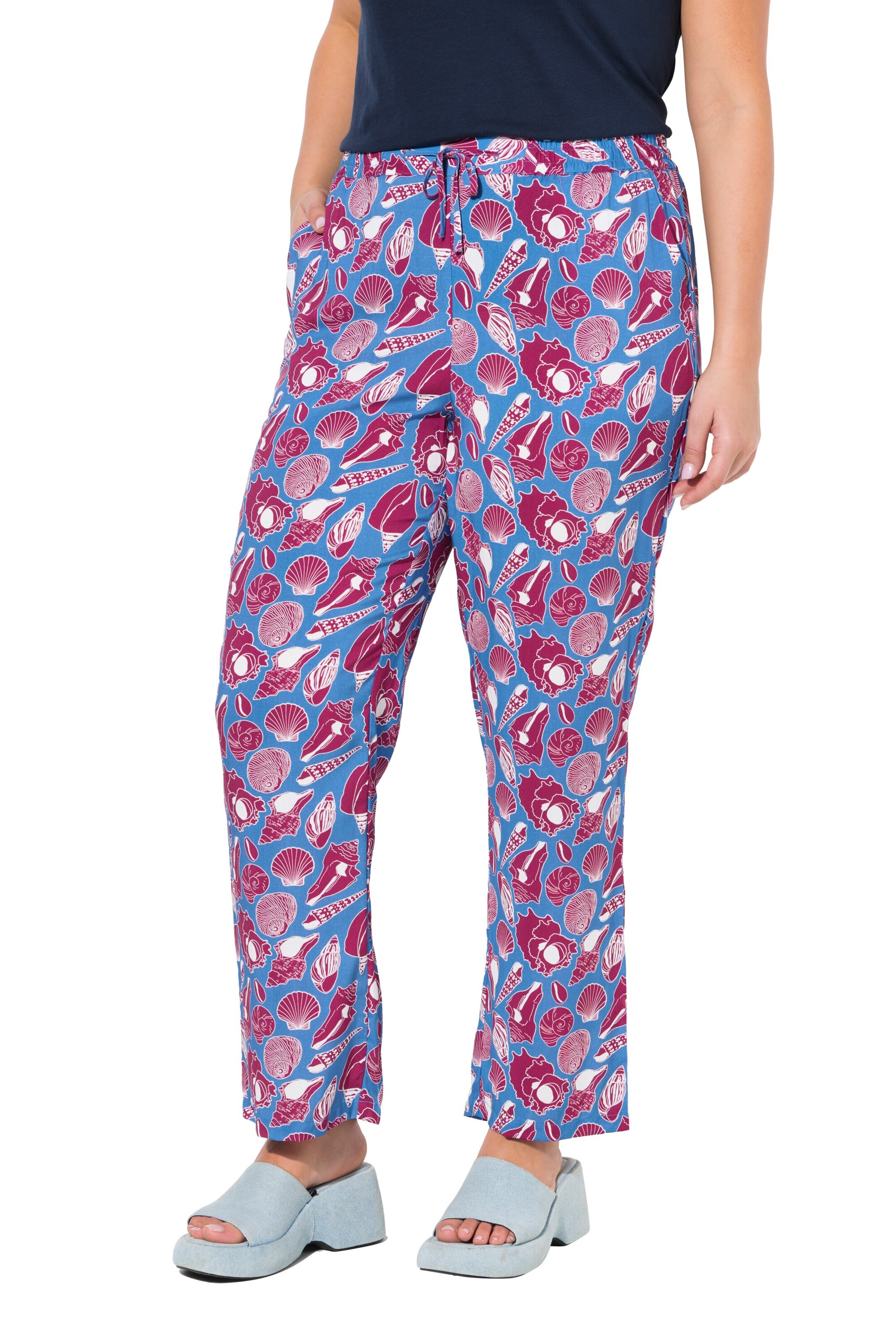 Ulla Popken Loose fit Pants in Purple: front