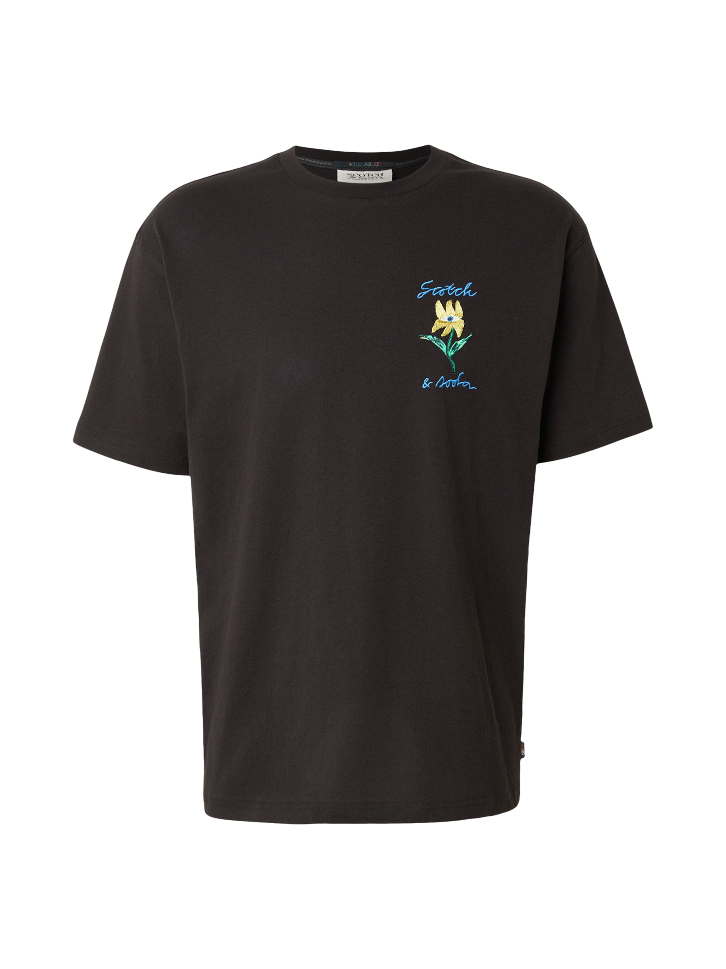 SCOTCH & SODA T-shirt i svart: framsida