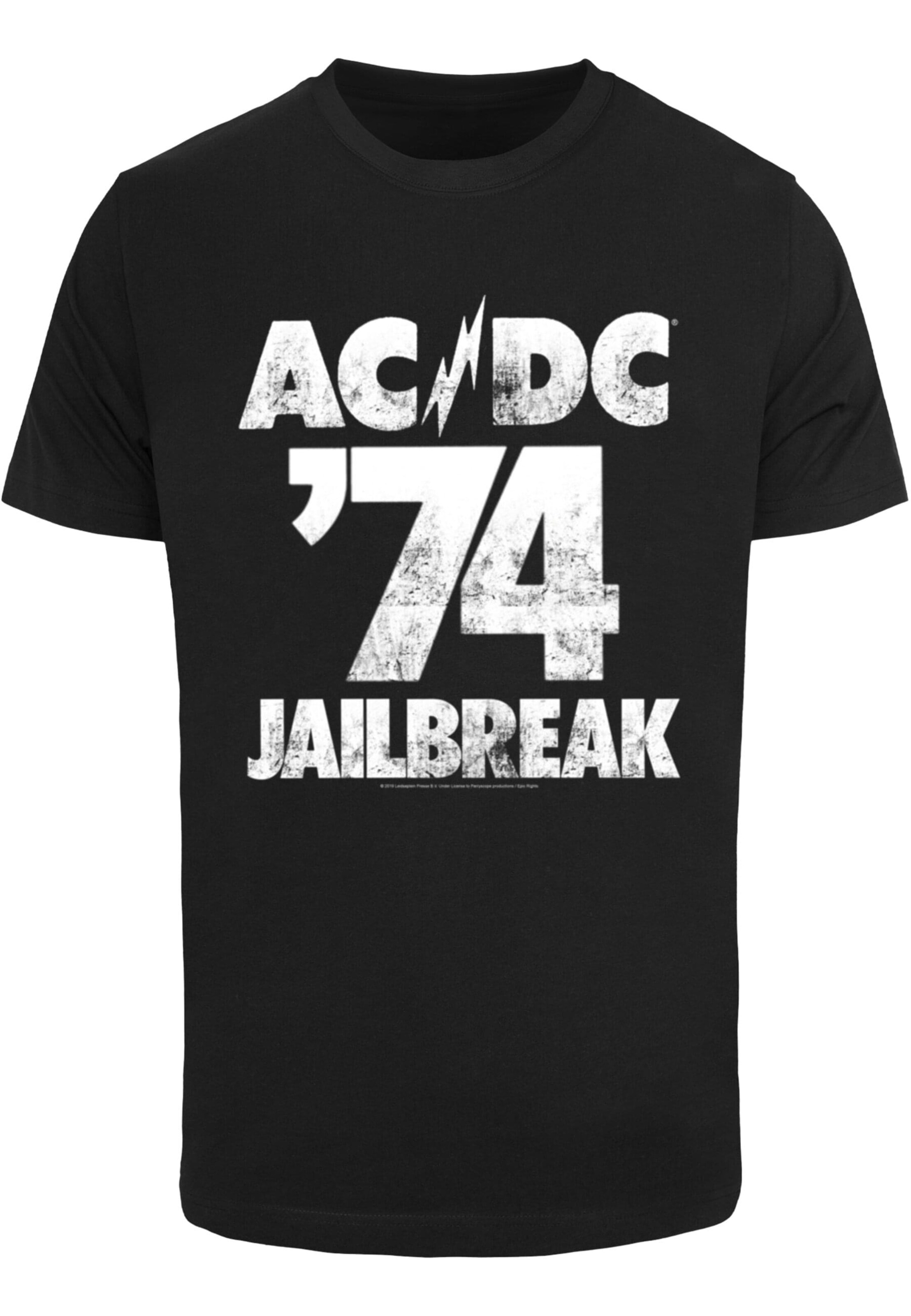 Merchcode T-Shirt  'ACDC Jailbreak 74' in Schwarz: Vorderseite