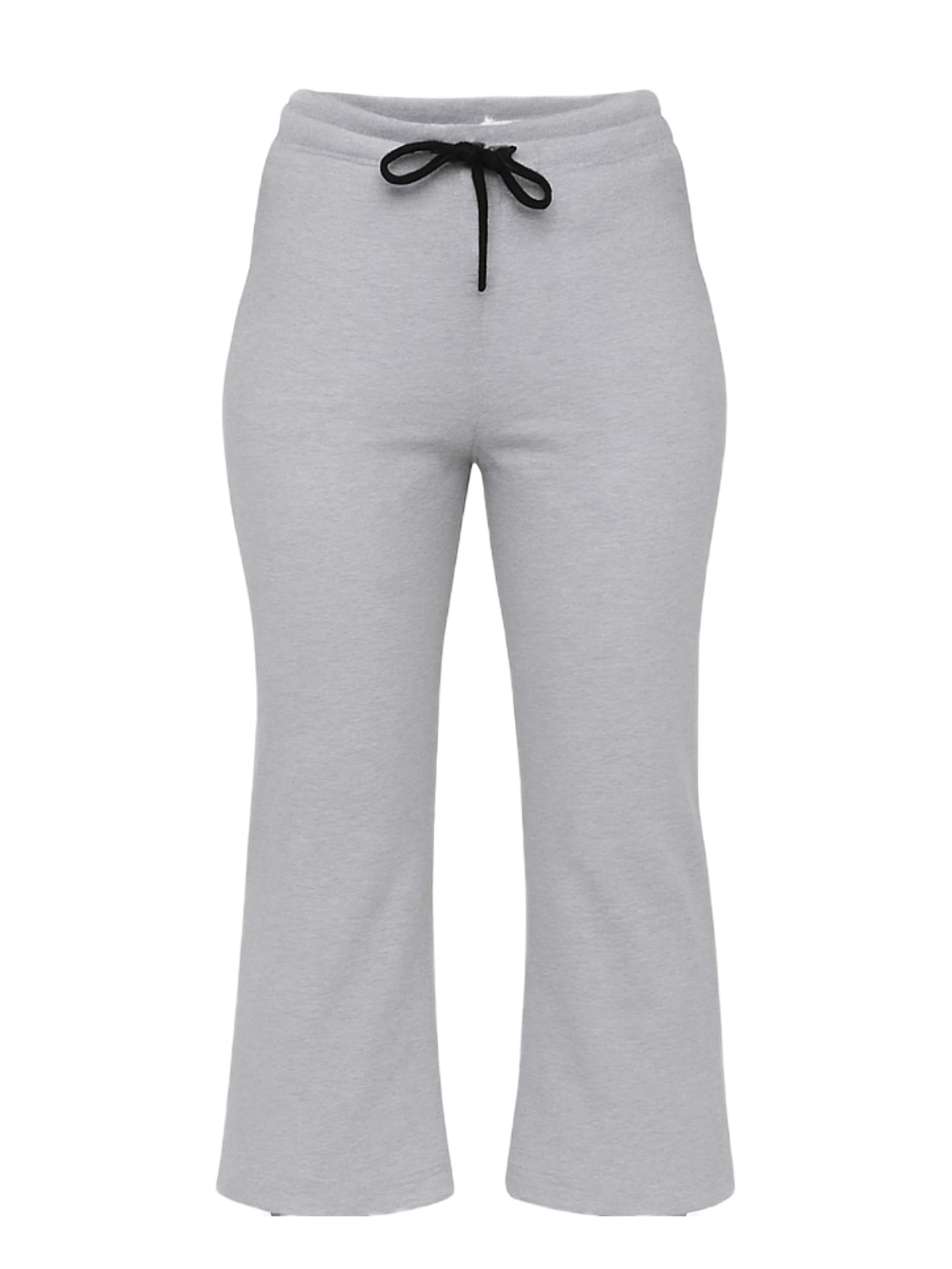 C&City Flared Broek in Grijs: voorkant