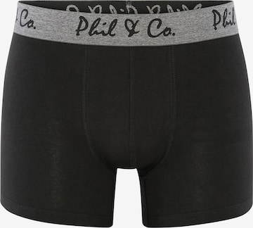 Phil & Co. Berlin Boxershorts 'Retro' in Zwart