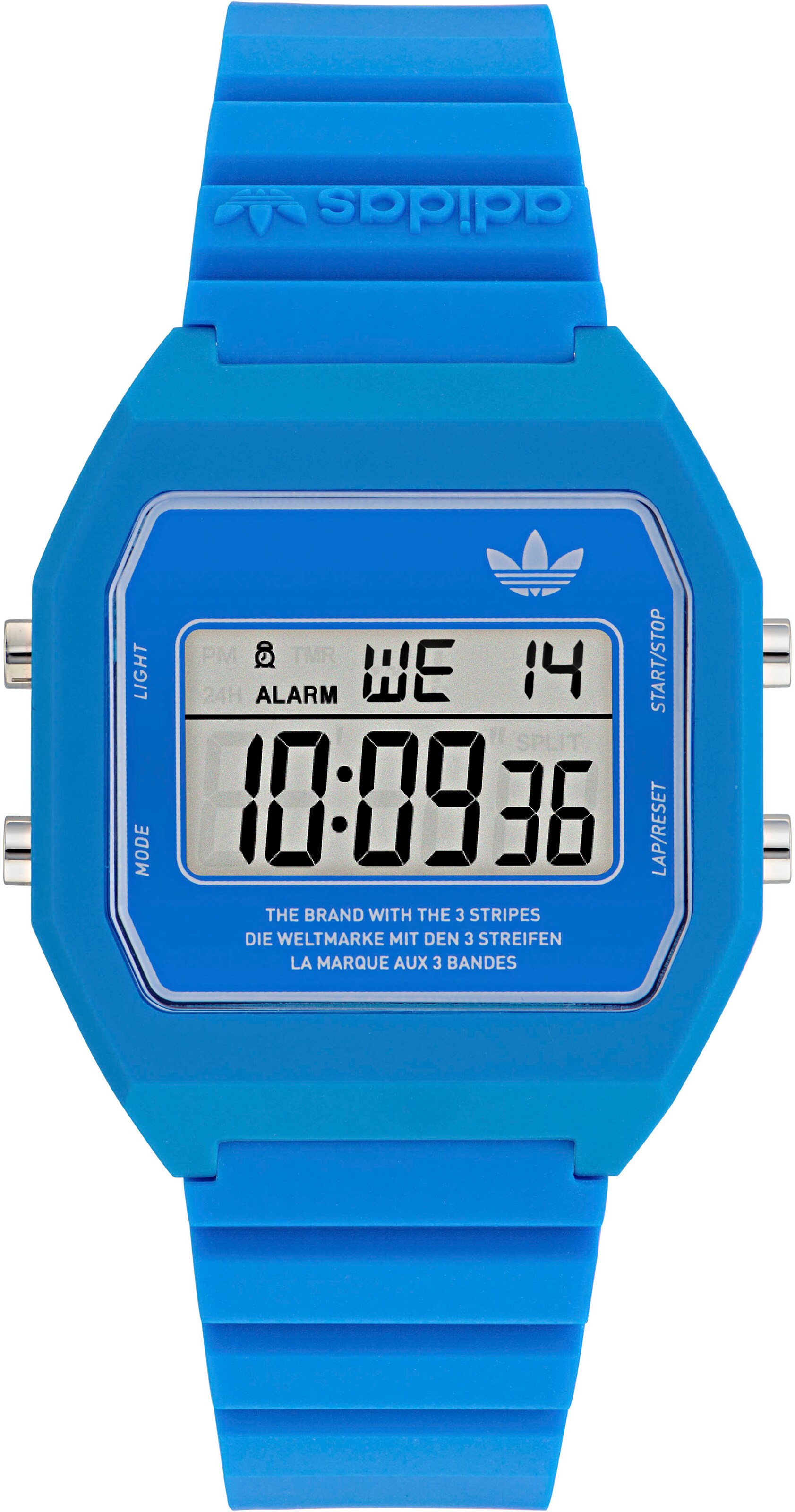 Montre digitale ADIDAS ORIGINALS en bleu : devant