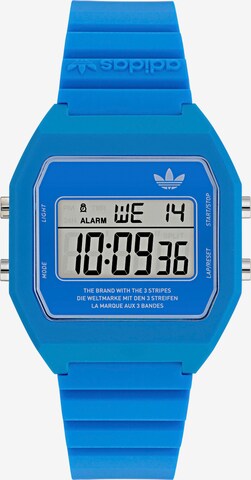 ADIDAS ORIGINALS Digital Watch in Blue: front